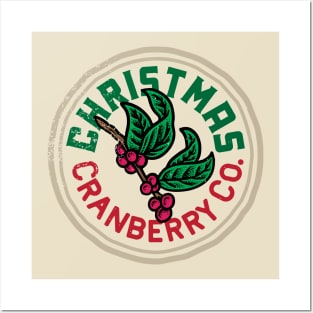 Christmas Cranberry Co Badge Posters and Art